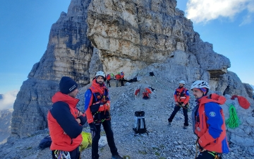 interreg Steilwandübung westliche Zinne